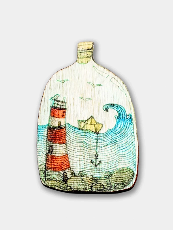 Брошь "Море"