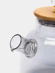 Черный чайник из закалённого стекла