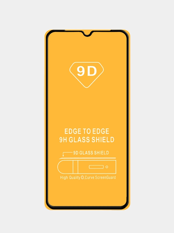 Защитное стекло 9D для Samsung Galaxy A02S, полное покрытие