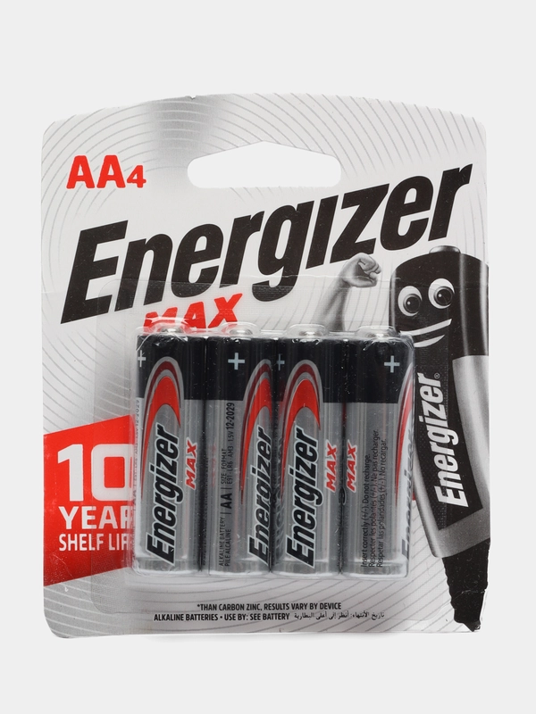 Батарейки Energizer LR06 (Энерджайзер), алкалиновые, АА пальчиковые ...