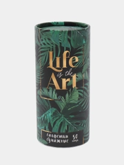 Салфетки бумажные Life is art в тубусе, 50 штук