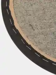 Круглый холст для рисования, черный