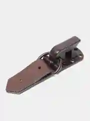Крючки пришивные для верхней одежды, пластиковые, 5 х 1,5 см, 6 штук, цвет коричневый