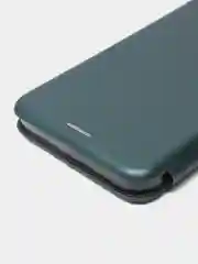 Тёмно-зелёный чехол книжка TECNO POP 6 PRO