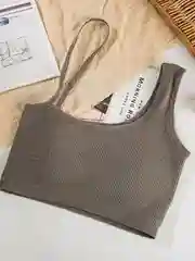 Серый топ женский, базовый