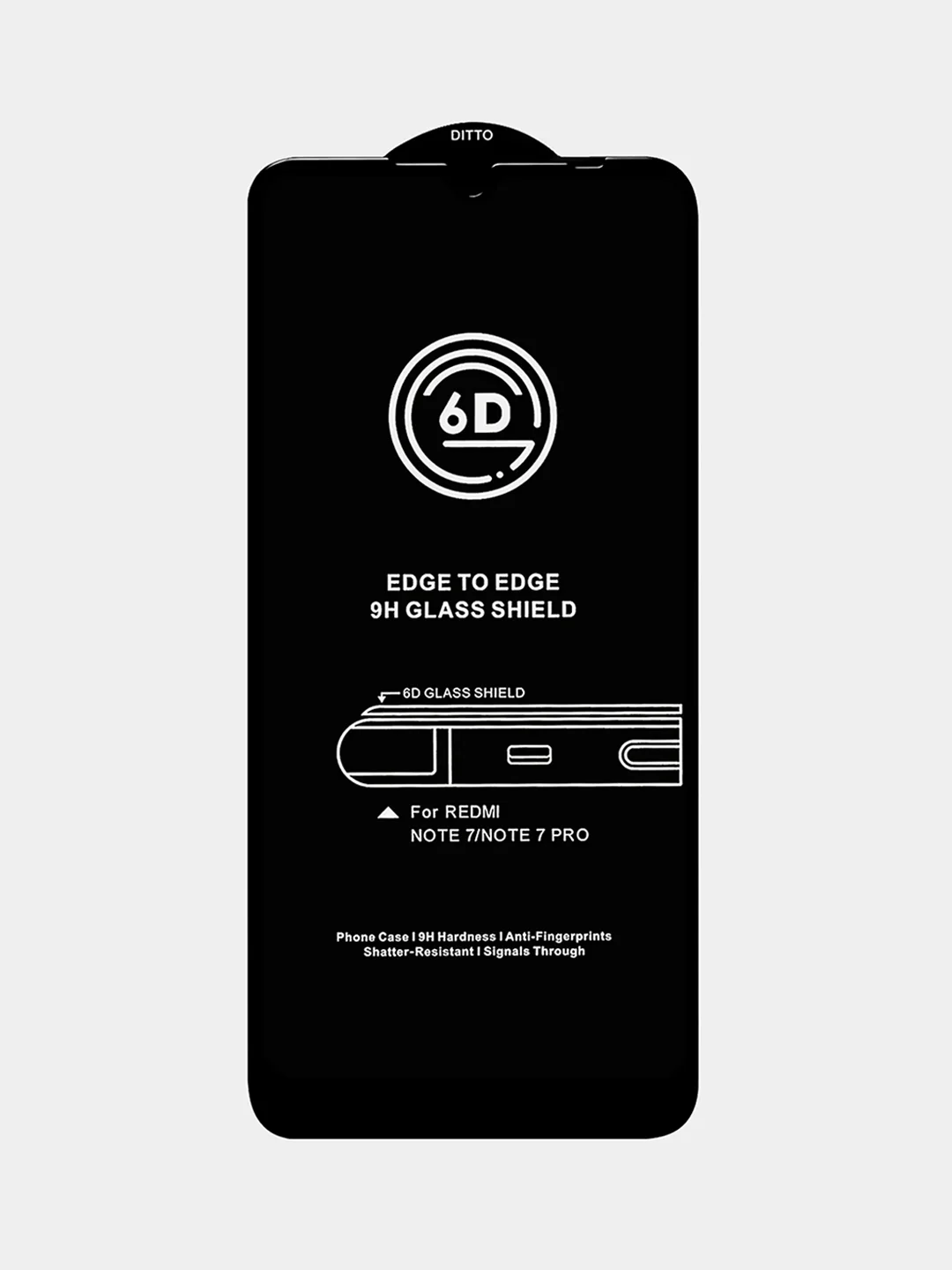 Защитное стекло VIP для Xiaomi Redmi Note 9S, полное покрытие