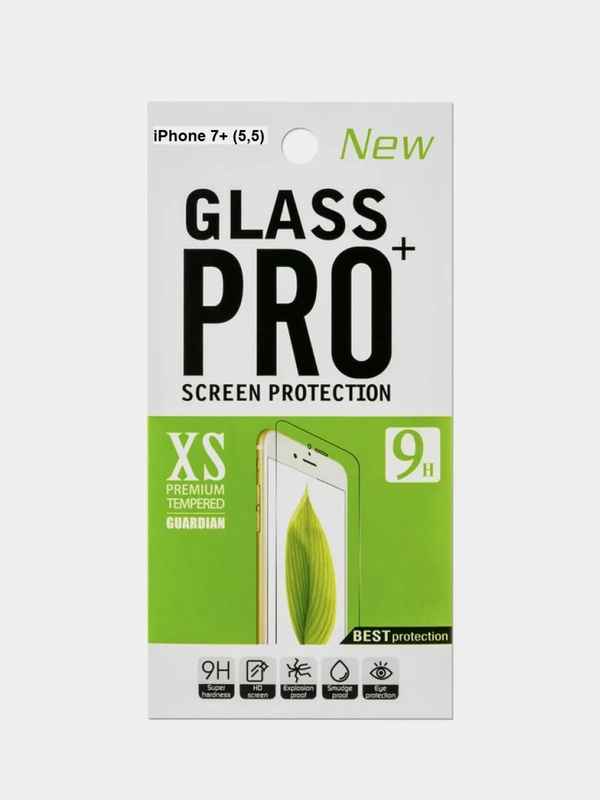 Противоударное, защитное стекло Glass Pro, для iPhone 7+, 5,5