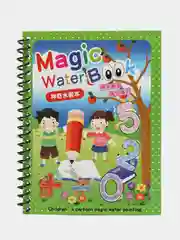 Зеленый водные многоразовые раскраски Magic Water Book