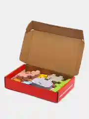 Деревянные фигурки балансир, с карточками животные, развивающая игра