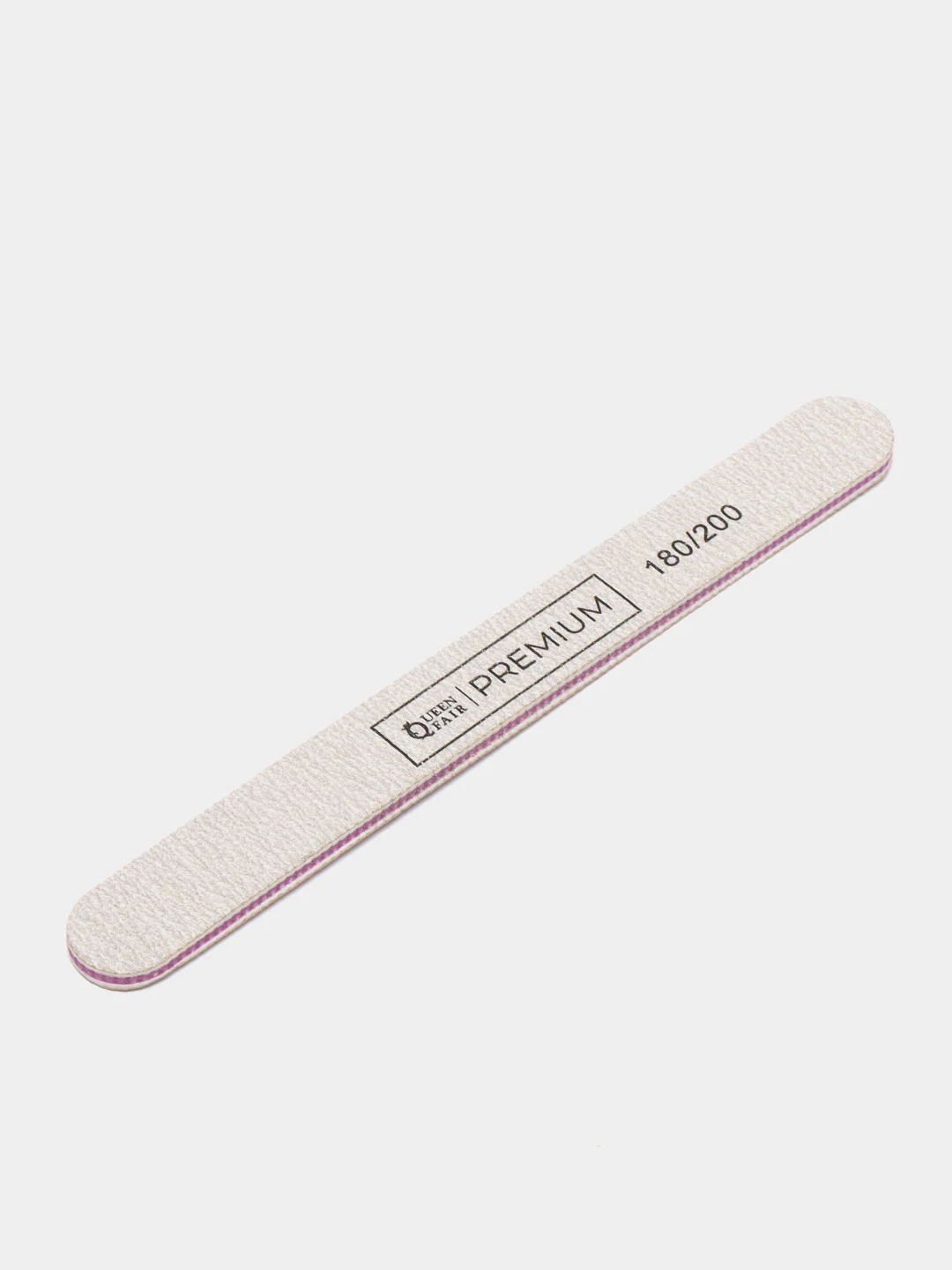 Пилка-наждак для маникюра, абразивность 180/200, 18 см