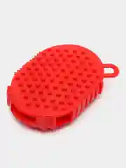 Красный антицеллюлитная массажная варежка мочалка с шариками