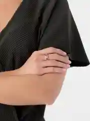 Аметистовый кольцо Cердечки безразмерное