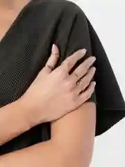 Золотой набор колец на фаланги, женские кольца