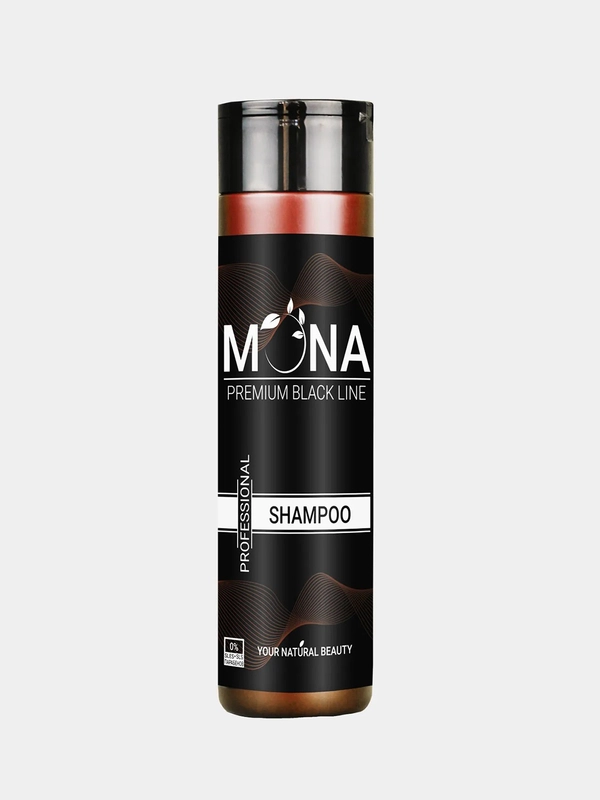 Mona Premium / Шампунь Мона премиум Black line - для восстановления волос и от перхоти