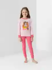 Кораллово-розовый пижама детская, хлопок 100%