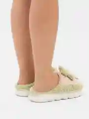 Зеленый домашние тапочки, женские