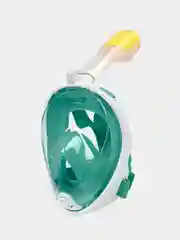 Зеленый полнолицевая маска для плавания подводного плавания и снорклинга