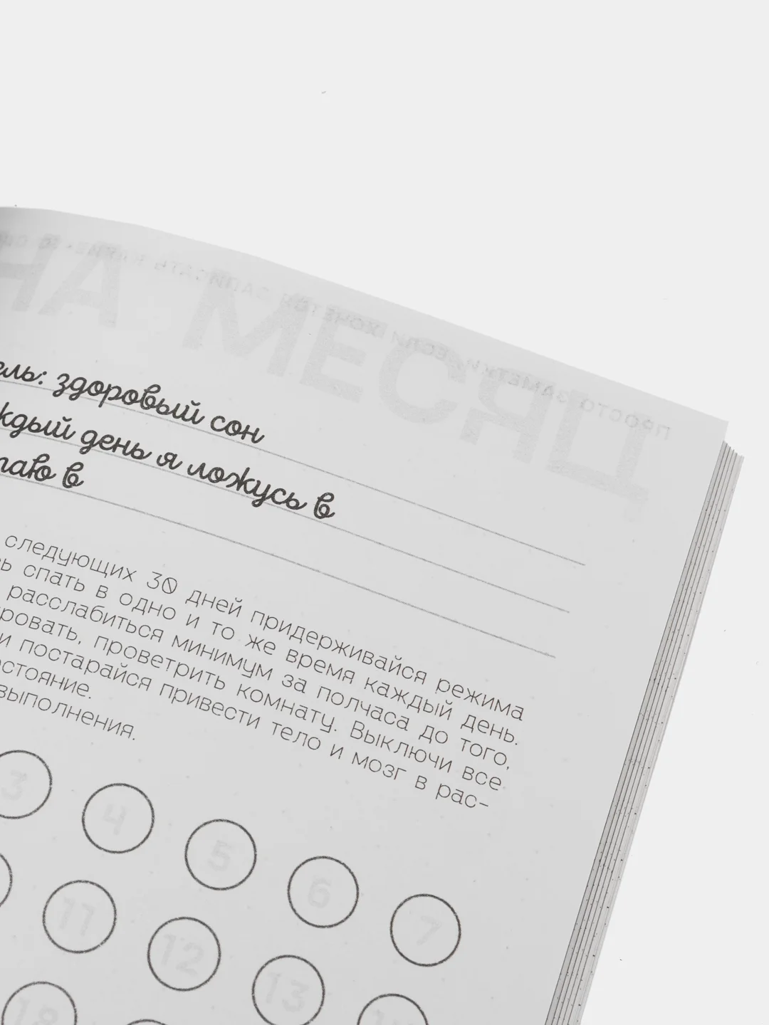 Мятный интерактивный планинг, мягкая обложка, А5, 92 листа