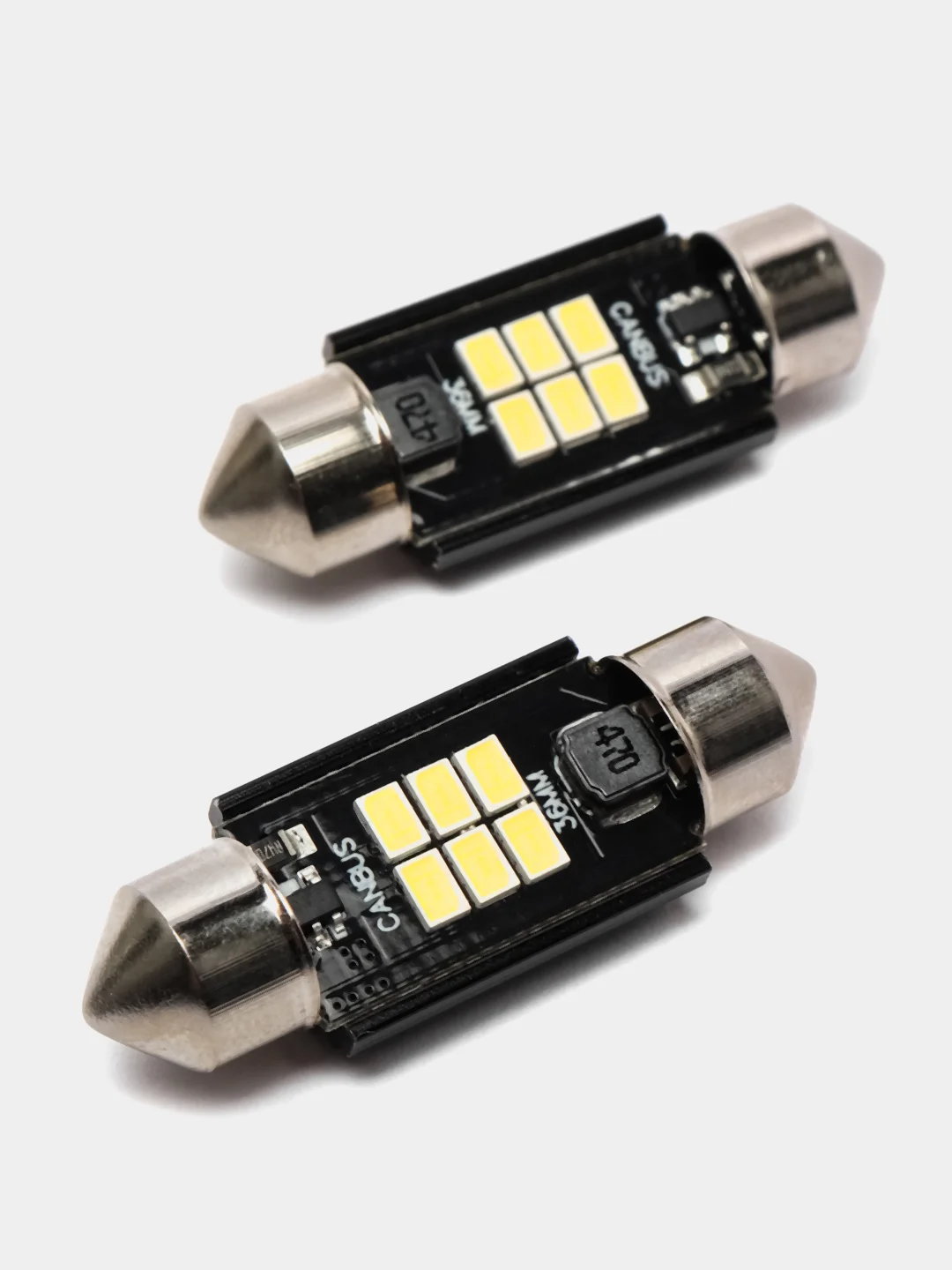 Светодиодные лампы с обманкой 2шт. Белый 5000к Festoon C5W 600lm B344