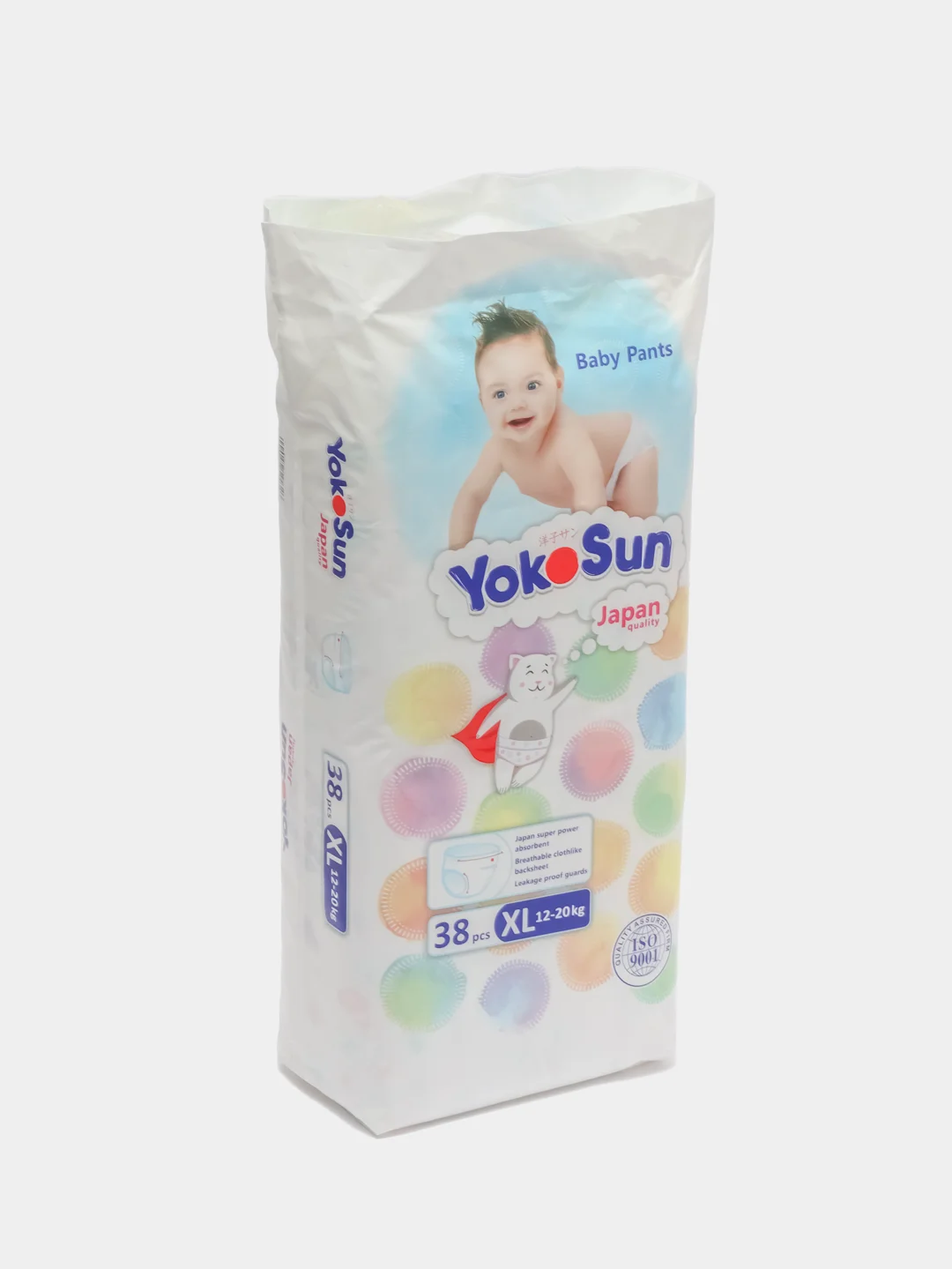 Подгузники-трусики YokoSun, размер XL, 12-20 кг, 38 штук