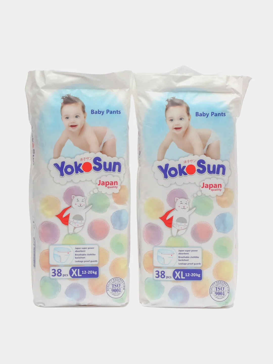 Подгузники-трусики YokoSun, XL, 12-20 кг, 76 штук