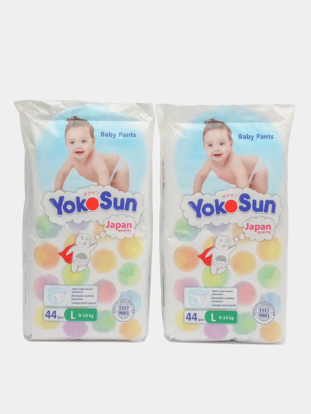 Подгузники-трусики Yokosun, L, 9-14 кг, 88 штук