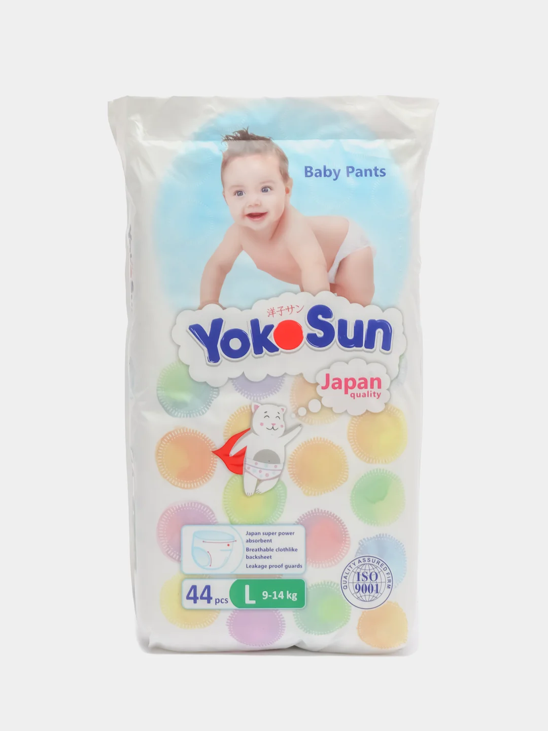 Подгузники-трусики Yokosun, L, 9-14 кг, 88 штук