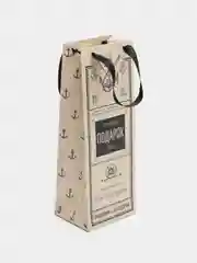Пакет подарочный под бутылку, 13 x 35 х 10 см