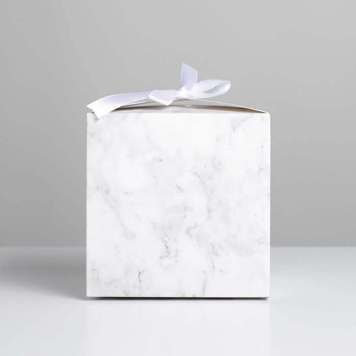 Коробка мраморная "House aesthetics" , 12 : 12 : 12 см