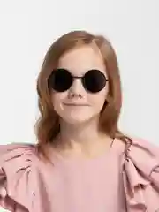 Угольный имиджевые очки, детские, круглые