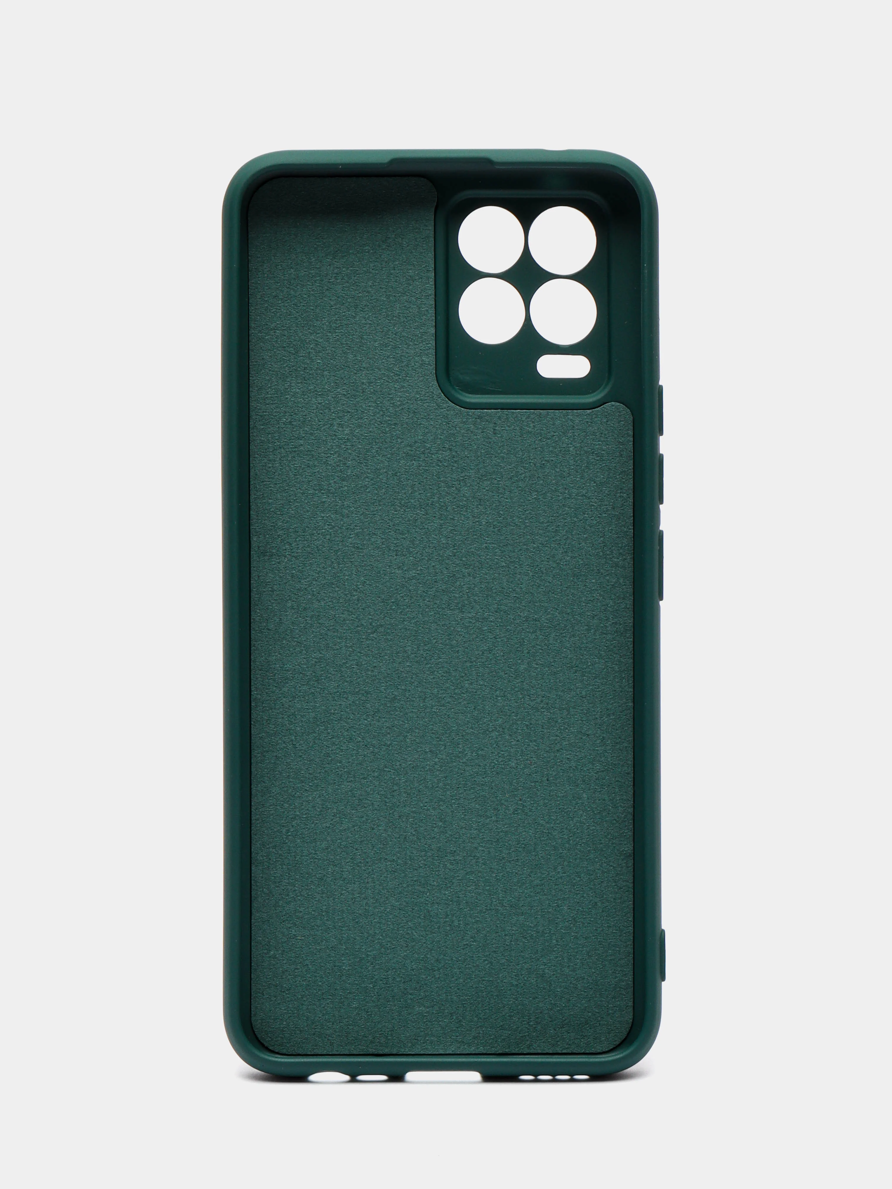 Тёмно-зелёный чехол Silicone Cover для Realme 8/8 Pro (Реалми 8/8 про), силиконовый
