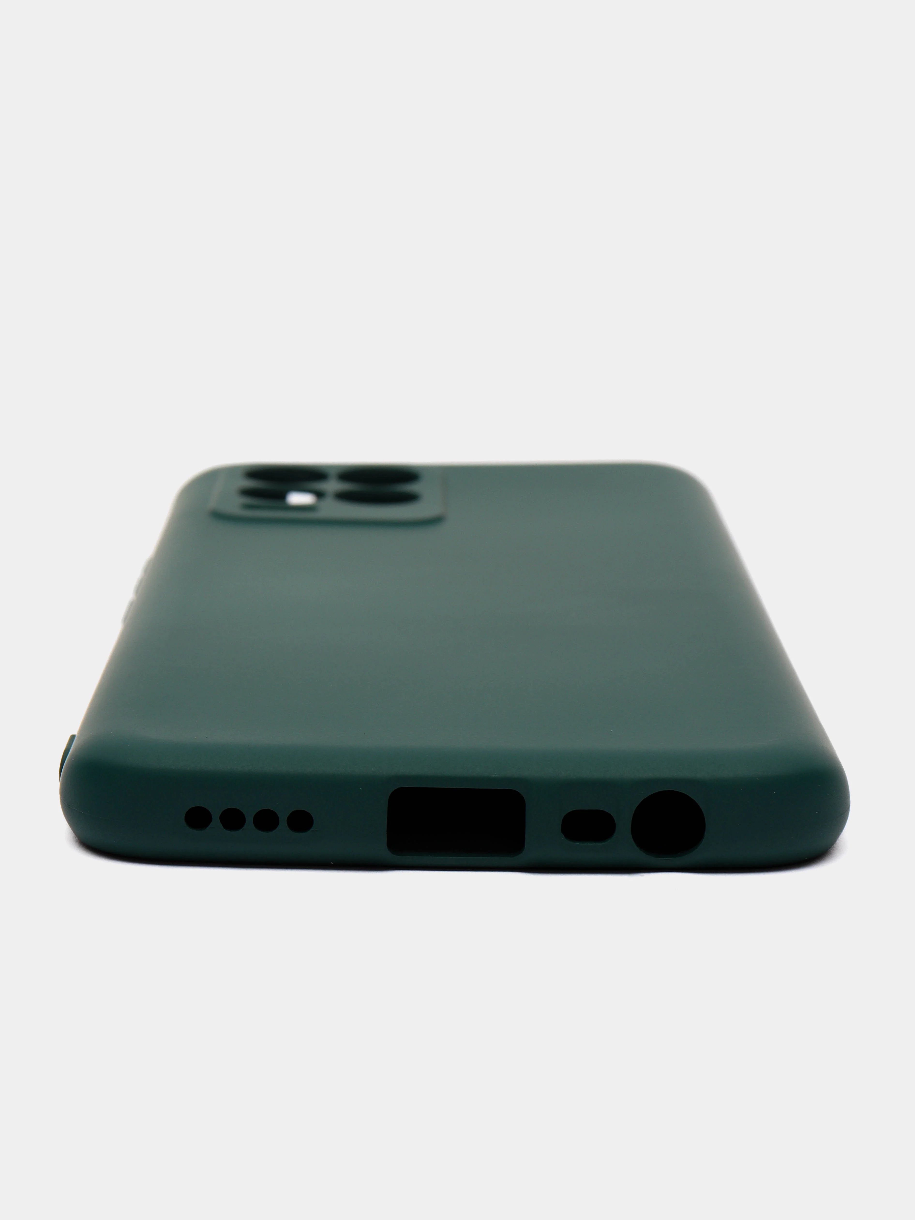 Тёмно-зелёный чехол Silicone Cover для Realme 8/8 Pro (Реалми 8/8 про), силиконовый