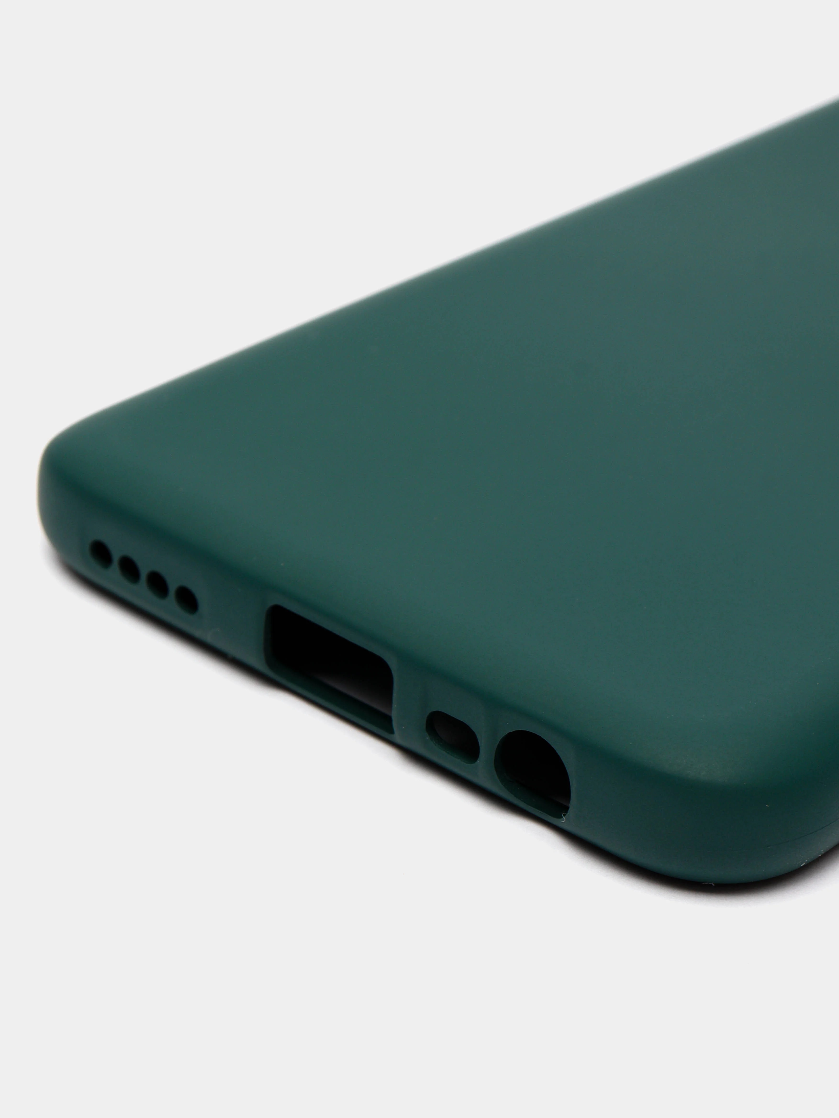 Тёмно-зелёный чехол Silicone Cover для Realme 8/8 Pro (Реалми 8/8 про), силиконовый