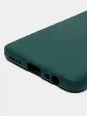 Тёмно-зелёный чехол Silicone Cover для Realme 8/8 Pro (Реалми 8/8 про), силиконовый