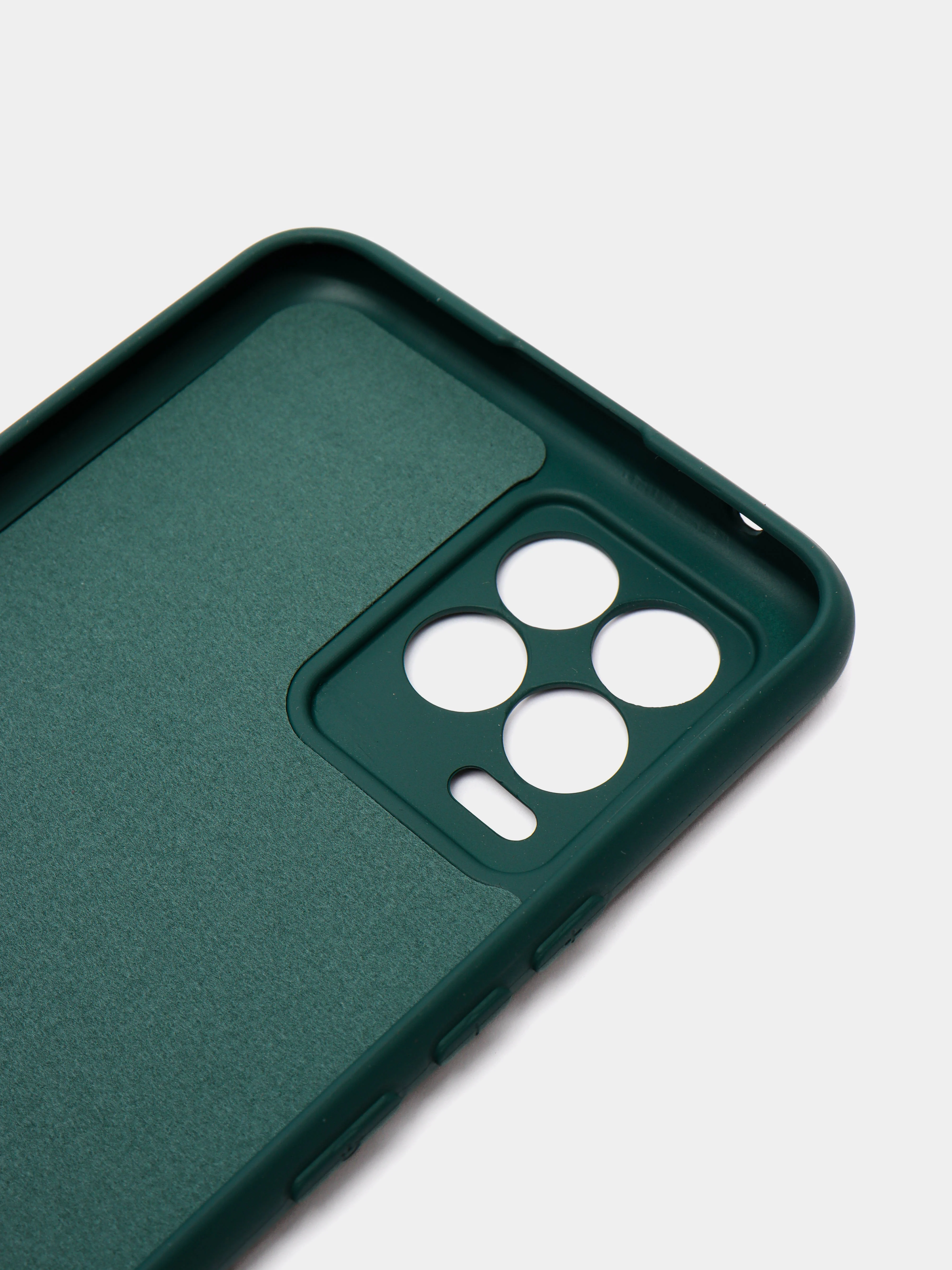 Тёмно-зелёный чехол Silicone Cover для Realme 8/8 Pro (Реалми 8/8 про), силиконовый