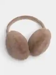 Коричневый меховые наушники