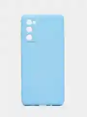 Голубой чехол Samsung Galaxy S20 FE, S20FE, Самсунг Галакси С20 ФЕ, С20ФЕ силиконовый