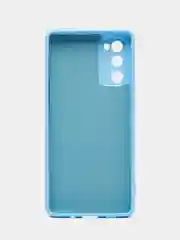 Голубой чехол Samsung Galaxy S20 FE, S20FE, Самсунг Галакси С20 ФЕ, С20ФЕ силиконовый