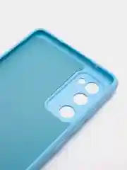 Голубой чехол Samsung Galaxy S20 FE, S20FE, Самсунг Галакси С20 ФЕ, С20ФЕ силиконовый