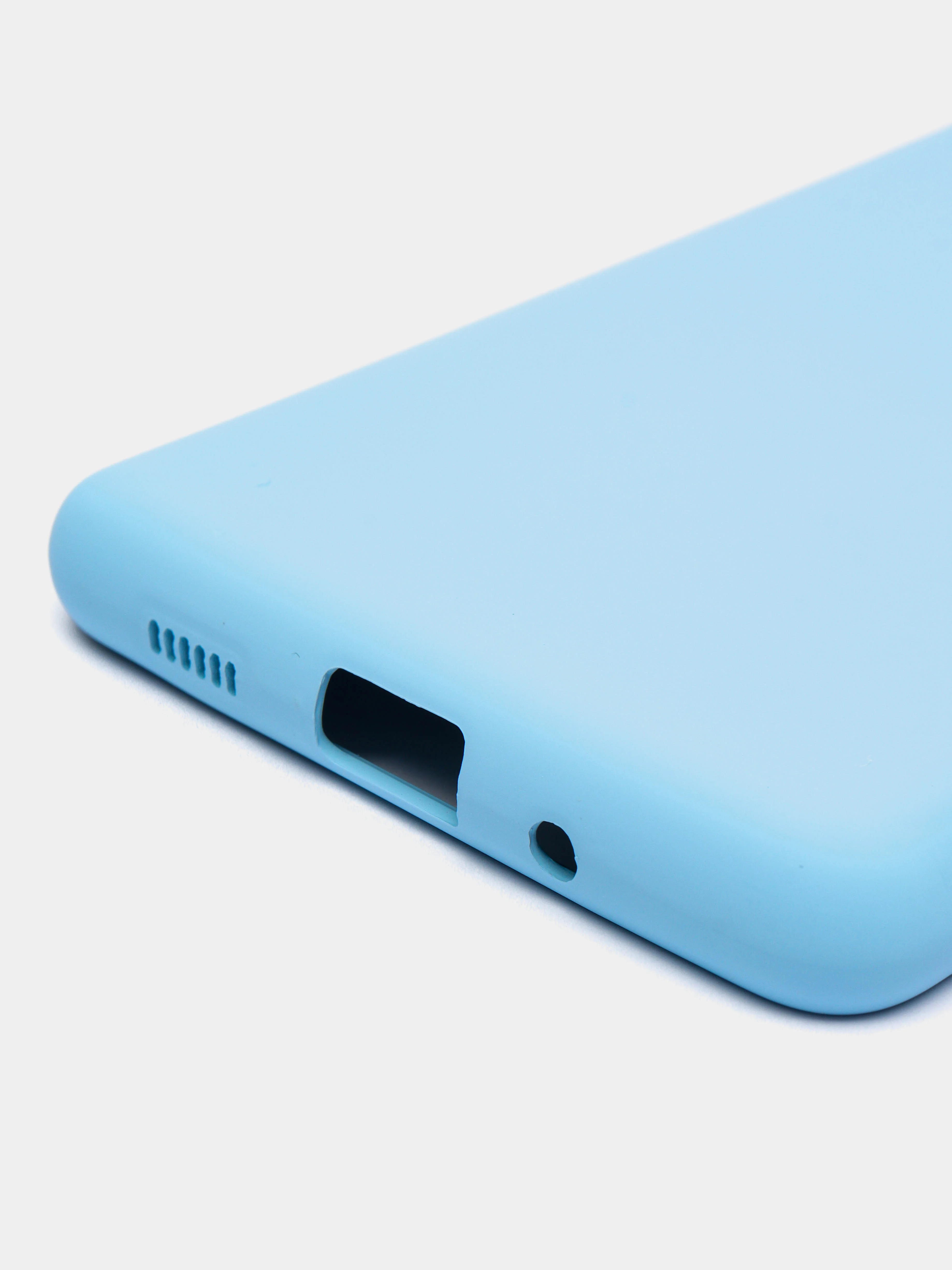 Голубой чехол Samsung Galaxy S20 FE, S20FE, Самсунг Галакси С20 ФЕ, С20ФЕ силиконовый