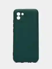 Тёмно-зелёный чехол Samsung Galaxy A03. Самсунг Галакси А03 силиконовый