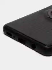 Черный чехол Samsung Galaxy M31s / Самсунг Галакси М31с, силиконовый, магнитный, с кольцом