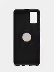 Черный чехол Samsung Galaxy M31s / Самсунг Галакси М31с, силиконовый, магнитный, с кольцом