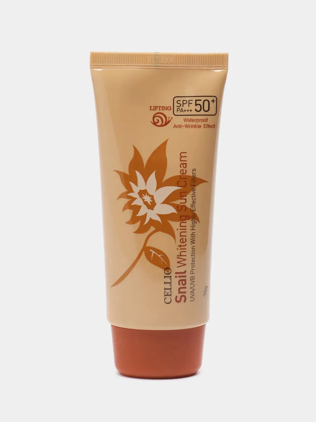 Золотой увлажняющий солнцезащитный крем для лица отбеливающий с SPF50+, база под макияж