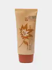 Золотой увлажняющий солнцезащитный крем для лица отбеливающий с SPF50+, база под макияж
