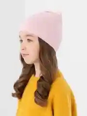 Розовый шапка для девочки, демисезонная