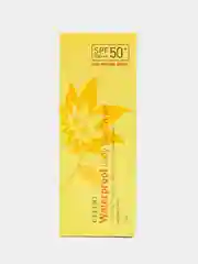 Желтый увлажняющий солнцезащитный крем для лица отбеливающий с SPF50+, база под макияж