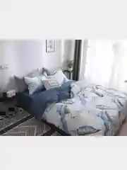 Комплект постельного белья поплин на резинке, 1,5 спальный, 2.0, Евро, Семейный