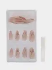 Желтый накладные ногти, 24 штуки