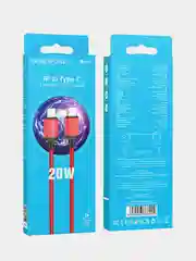 Красный кабель BOROFONE BX87 для iPhone и Android, Micro-USB / Type-C / Lightning, в тканевой оплетке